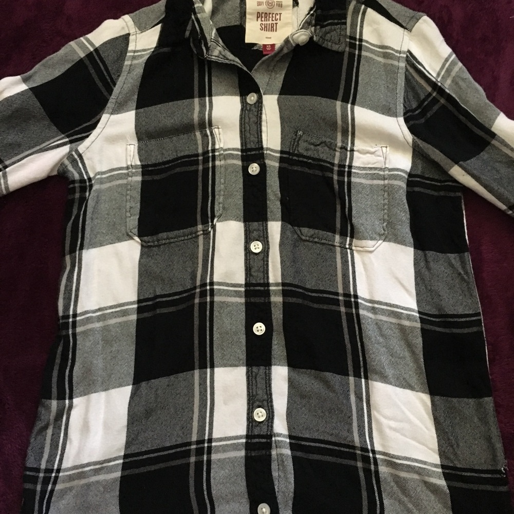 Soft Perfect Shirt Black Flannel